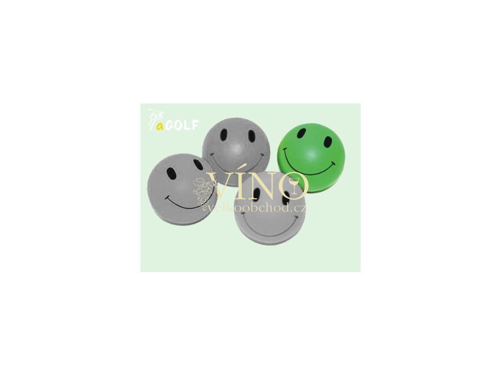 kolekce "SMILEY" gumový míček, zelený
