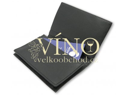 Pouzdro na vizitky - LAMA - barva černá
