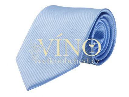 PREMIER LINE kravata COLOURS s jemným proužkem, světle modrá