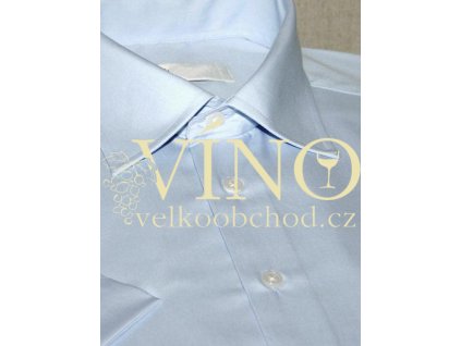 AKCE! CHRISTINA, pánská košile, krátký rukáv, sv. modrá. 55% Bavlna 45% Polyester