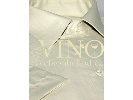 AKCE! DANIELLA, pánská košile, krátký rukáv, písková. 60% Bavlna 40% Polyester