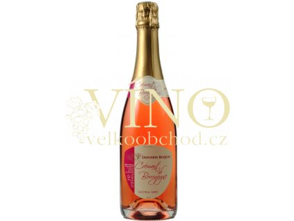 Domaine Borgnat Cremant de Bourgogne Rose Extra Dry 0,75 L francouzské růžové šumivé víno