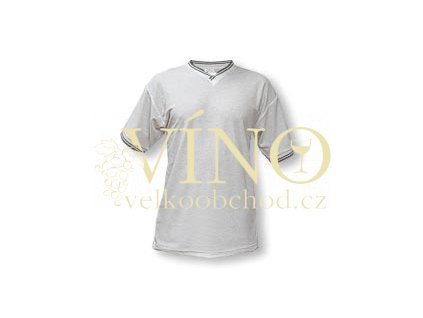 NECK MIX triko pique V-neck 200g, vel. S, bílá