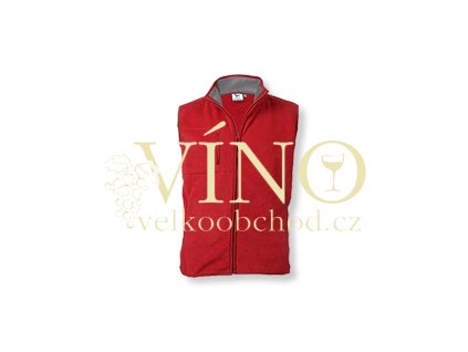 LANGSTON fleecová vesta, 280g, vel. M, červená