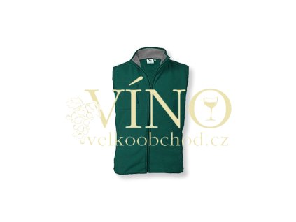 LANGSTON fleecová vesta, 280g, vel. S, tmavý emerald