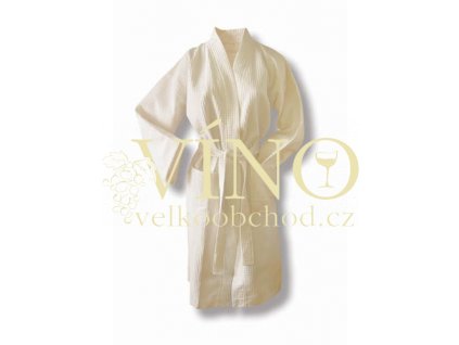 VAFLE župan 280 g/m2 - bílá vel. S