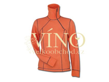 PLUSH WOMEN pulovr se zipem, vel. XXL, oranžová