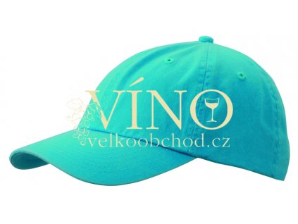 ENZYME WASHED CAP MB097 čepice s kšiltem, tyrkysová modrá