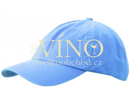 ENZYME WASHED CAP MB097 čepice s kšiltem, baby modrá