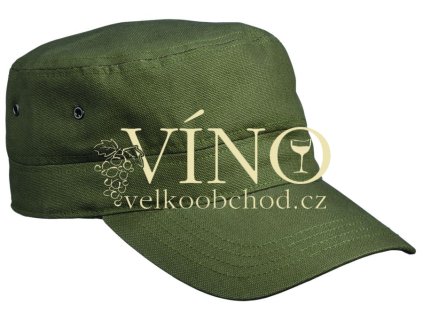 MILITARY CAP MB095 čepice s kšiltem, olivová
