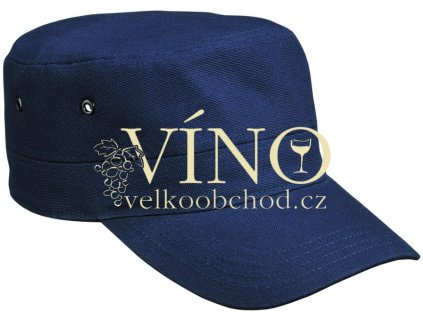 MILITARY CAP MB095 čepice s kšiltem, námořní modrá