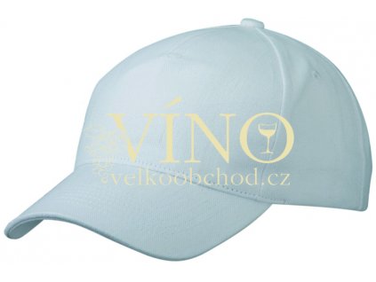 5 PANEL CAP HEAVY COTTON UNBRUSHED MB092 čepice s kšiltem, bílá