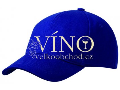 5 PANEL CAP HEAVY COTTON UNBRUSHED MB092 čepice s kšiltem, královská modrá