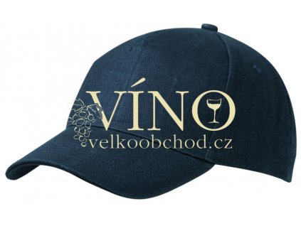 5 PANEL CAP HEAVY COTTON UNBRUSHED MB092 čepice s kšiltem, námořní modrá