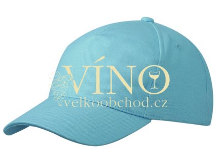 5 PANEL CAP HEAVY COTTON UNBRUSHED MB092 čepice s kšiltem, světle modrá