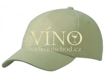 5 PANEL CAP HEAVY COTTON UNBRUSHED MB092 čepice s kšiltem, béžová