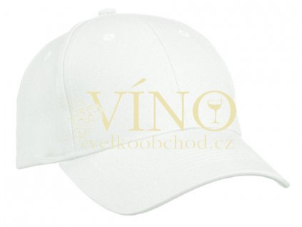 6 PANEL CAP HEAVY COTTON UNBRUSHED MB091 čepice s kšiltem, bílá