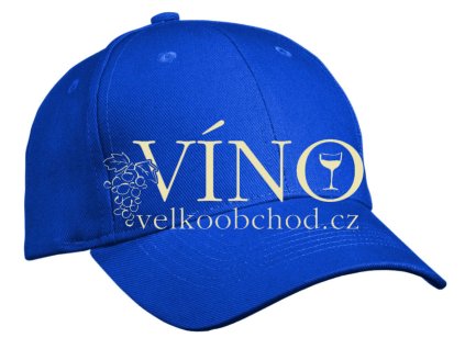 6 PANEL CAP HEAVY COTTON UNBRUSHED MB091 čepice s kšiltem, královská modrá