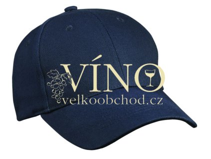 6 PANEL CAP HEAVY COTTON UNBRUSHED MB091 čepice s kšiltem, námořní modrá