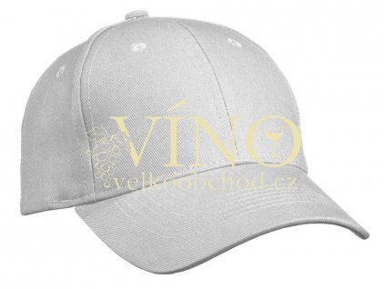 6 PANEL CAP HEAVY COTTON UNBRUSHED MB091 čepice s kšiltem, světle šedá
