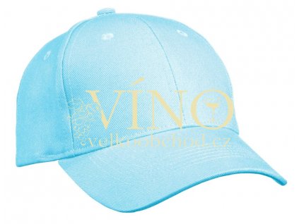 6 PANEL CAP HEAVY COTTON UNBRUSHED MB091 čepice s kšiltem, světle modrá
