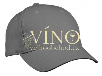 6 PANEL CAP HEAVY COTTON UNBRUSHED MB091 čepice s kšiltem, tmavě šedá