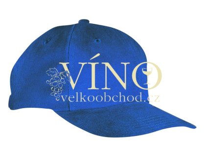 6 PANEL CAP CLOSE-FITTING MB018 čepice s kšiltem, královská modrá