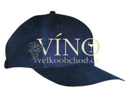 6 PANEL CAP CLOSE-FITTING MB018 čepice s kšiltem, námořní modrá