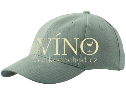 6 PANEL CAP LAMINATED MB016 čepice s kšiltem, béžová