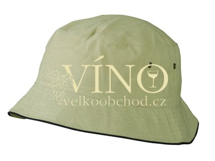 FISHERMAN PIPING HAT FOR KIDS MB013 dětský klobouček, khaki/černá