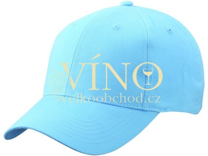 BRUSHED 6 PANEL CAP MB6118 čepice s kšiltem, světle modrá