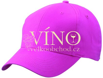 BRUSHED 6 PANEL CAP MB6118 čepice s kšiltem, růžová