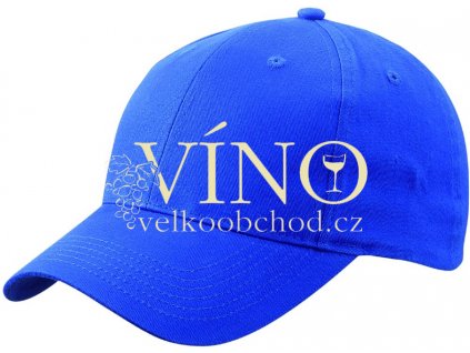 BRUSHED 6 PANEL CAP MB6118 čepice s kšiltem, královská modrá