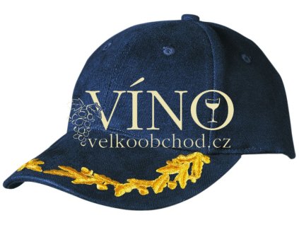 6 PANEL VIP CAP MB6121 čepice s kšiltem, námořní modrá