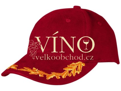 6 PANEL VIP CAP MB6121 čepice s kšiltem, červená