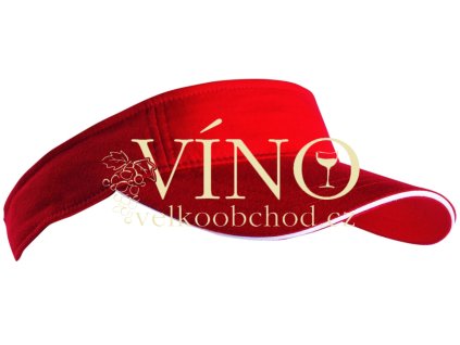 SANDWICH SUNVISOR MB6123 kšilt, červená/bílá