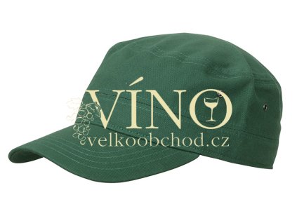 MILITARY CAP FOR KIDS MB7018 dětská čepice s kšiltem, tmavě zelená