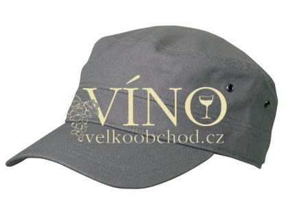 MILITARY CAP FOR KIDS MB7018 dětská čepice s kšiltem, tmavě šedá