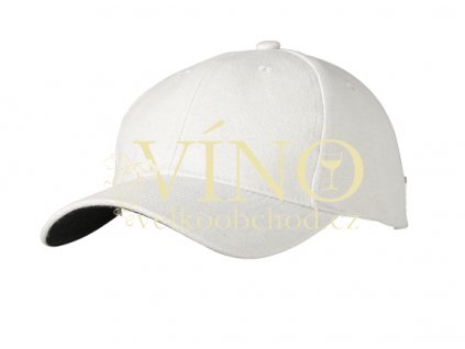 BADGE CAP MB6553 čepice s kšiltem, světle šedá/černá