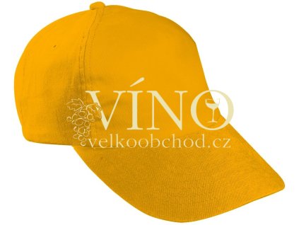 5 PANEL KIDS´ CAP MB7010 dětská kšiltovka, zlatá žlutá