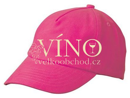 5 PANEL KIDS´ CAP MB7010 dětská kšiltovka, růžová