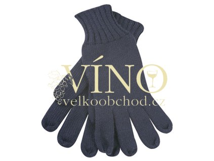 KNITTED GLOVES MB505 zimní rukavice unisex, námořní modrá vel. L/XL