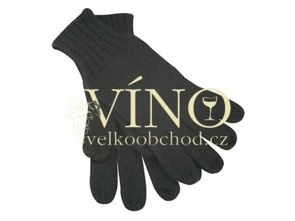 KNITTED GLOVES MB505 zimní rukavice unisex, černá vel. L/XL