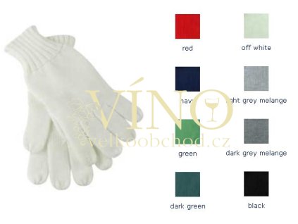KNITTED GLOVES MB505 zimní rukavice unisex, tmavě šedý melír vel. S/M