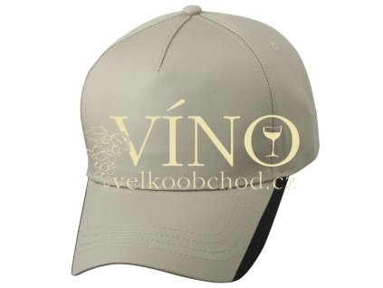TWO TONE CAP MB6502 čepice s kšiltem, khaki/černá