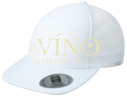 5 PANEL FLATPEAK CAP MB6508 čepice s kšiltem, bílá
