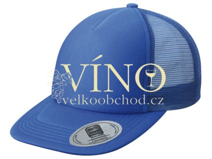 5 PANEL FLATPEAK CAP MB6508 čepice s kšiltem, královská modrá