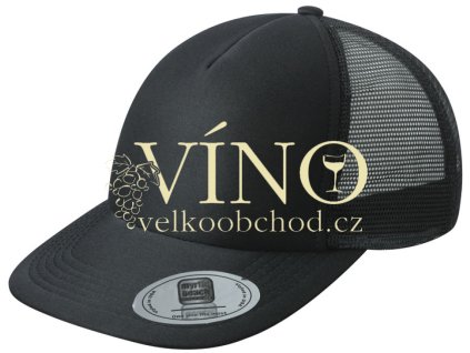 5 PANEL FLATPEAK CAP MB6508 čepice s kšiltem, černá
