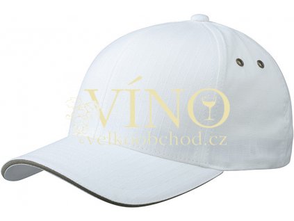 FLEXFIT® RIPSTOP SANDWICH CAP MB6187 čepices kšiltem, bílá/olivová, L/XL