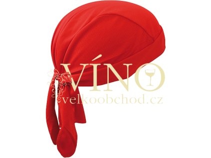FUNCTIONAL BANDANA HAT MB6530 šátek, červená